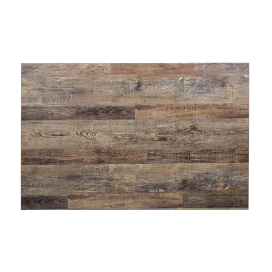 Bolero Pre-drilled Rectangular Table Top Urban Dark 1100x700mm • PAS-DT440
