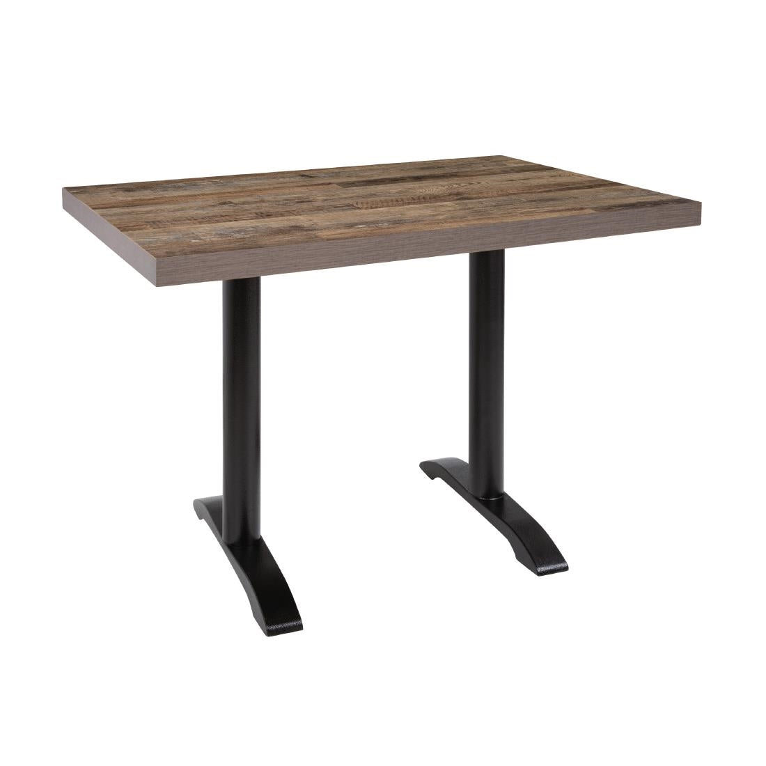 Bolero Pre-drilled Rectangular Table Top Urban Dark 1100x700mm • PAS-DT440