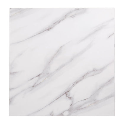 Bolero Pre-drilled Square Table Top Marble Effect 600mm • PAS-DT444