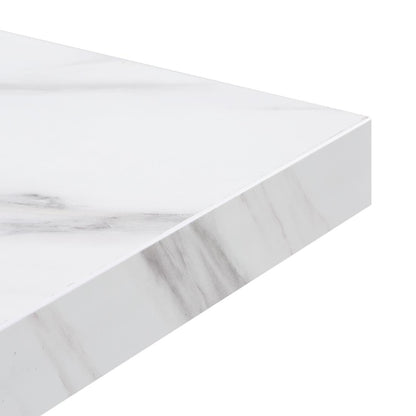 Bolero Pre-drilled Square Table Top Marble Effect 600mm • PAS-DT444
