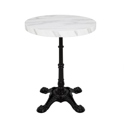 Bolero Pre-drilled Round Table Top Marble Effect 600mm • PAS-DT445