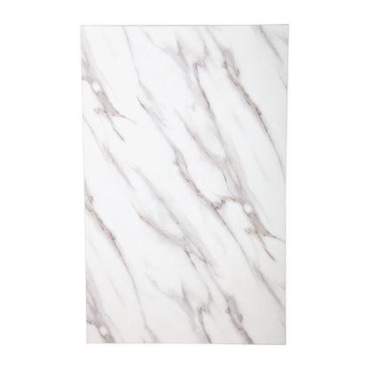Bolero Pre-drilled Rectangular Table Top Marble Effect 1100x700mm • PAS-DT447