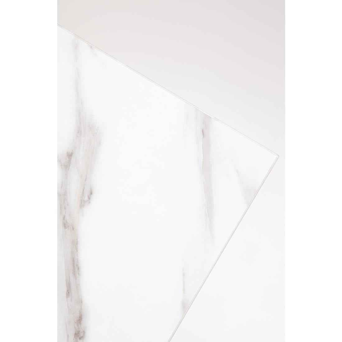 Bolero Pre-drilled Rectangular Table Top Marble Effect 1100x700mm • PAS-DT447