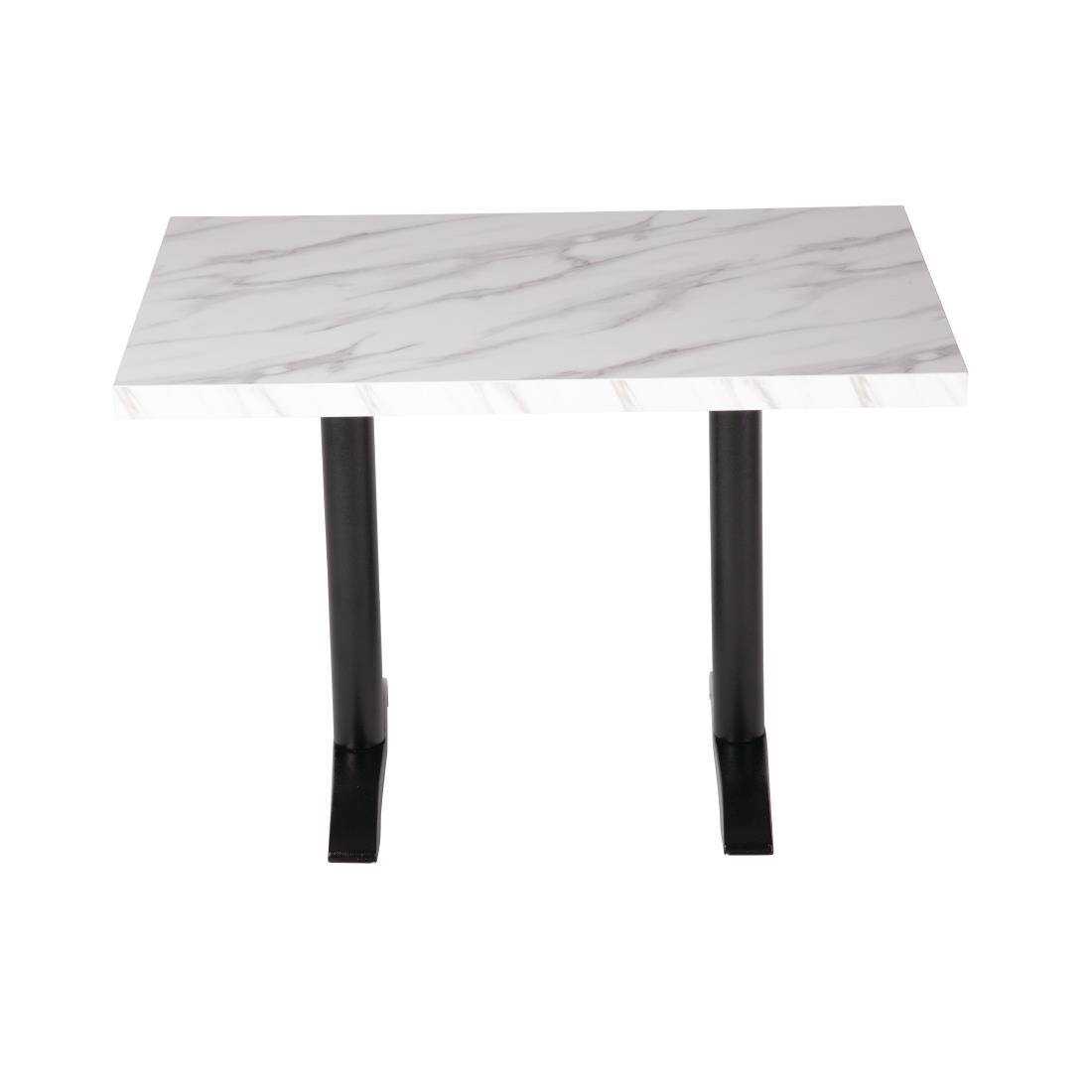 Bolero Pre-drilled Rectangular Table Top Marble Effect 1100x700mm • PAS-DT447