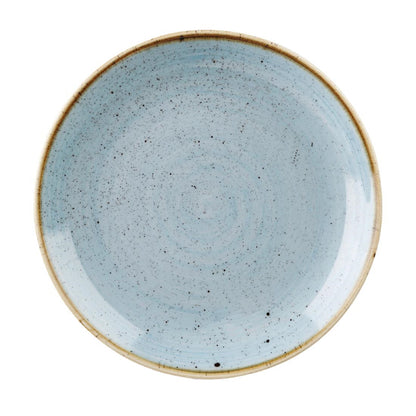 Churchill Stonecast Duck Egg Blue Round Coupe Plate 324mm (324(Ø)mm / 12.75(Ø)". Duck egg blue. Pack Quantity: 6) • PAS-DT667
