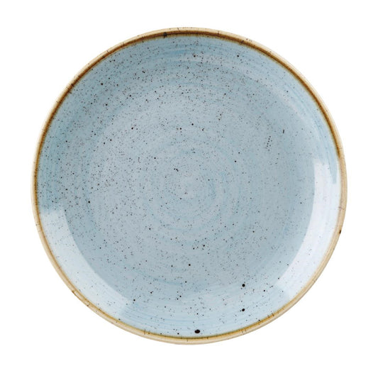Churchill Stonecast Duck Egg Blue Round Coupe Plate 324mm (324(Ø)mm / 12.75(Ø)". Duck egg blue. Pack Quantity: 6) • PAS-DT667
