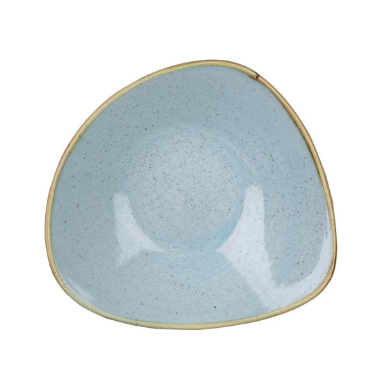 Churchill Stonecast Duck Egg Blue Triangular Bowl 153mm (153(Ø)mm / 6" | 260ml | Pack Quantity: 12) • PAS-DT672