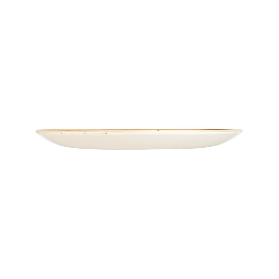 Churchill Stonecast Barley White Round Coupe Plate 324mm (324(Ø)mm / 12.75(Ø)". Barley white. Pack Quantity: 6) • PAS-DT675