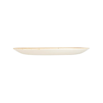 Churchill Stonecast Barley White Round Coupe Plate 324mm (324(Ø)mm / 12.75(Ø)". Barley white. Pack Quantity: 6) • PAS-DT675