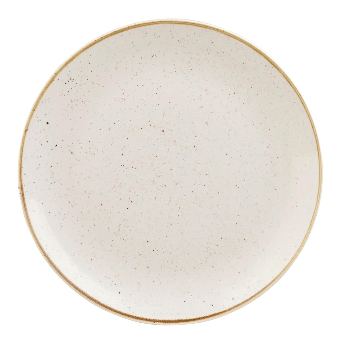 Churchill Stonecast Barley White Round Coupe Plate 324mm (324(Ø)mm / 12.75(Ø)". Barley white. Pack Quantity: 6) • PAS-DT675