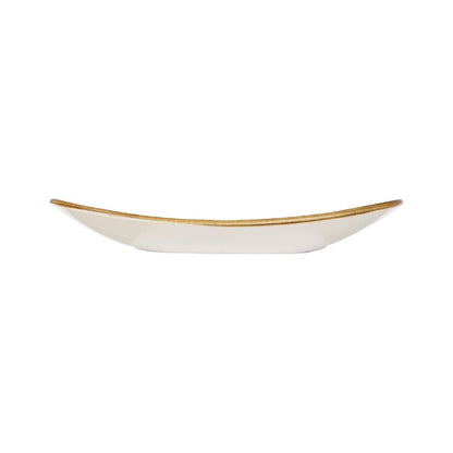 Churchill Stonecast Barley White Oval Coupe Plate 192 x 160mm (192(W) x 160(D)mm / 7.5 x 6.25". Barley white. Pack Quantity: 12) • PAS-DT676