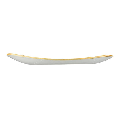 Churchill Stonecast Barley White Triangular Plate 265mm (265(W) x 265(D)mm / 10.5 x 10.5". Barley white. Pack Quantity: 12) • PAS-DT679