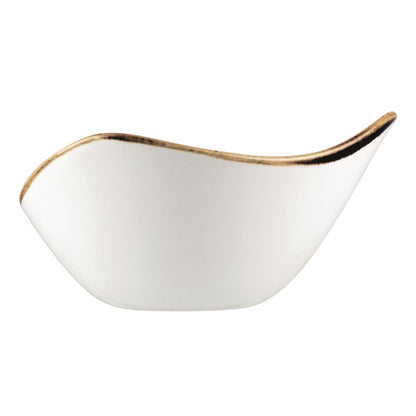 Churchill Stonecast Barley White Triangular Bowl 153mm (153(Ø) / 6" | 260ml | Pack Quantity: 12) • PAS-DT680