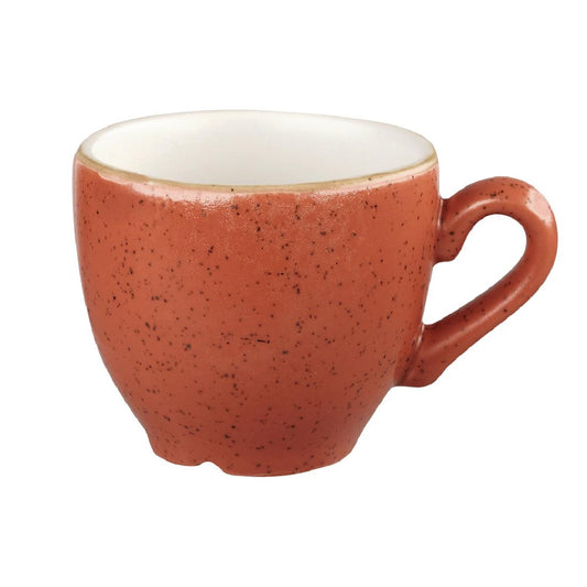 Churchill Stonecast Spiced Orange Espresso Cup 100ml (100ml. Spiced orange. Pack Quantity: 12. Fits saucer DT683) • PAS-DT681