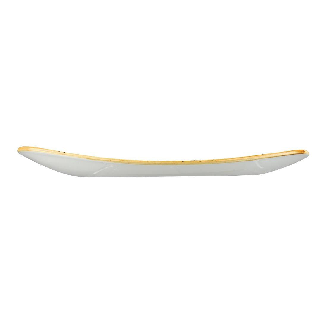 Churchill Stonecast Spiced Orange Triangular Plate 192mm (192(W) x 192(D)mm / 7.5 x 7 .5". Spiced orange. Pack Quantity: 12) • PAS-DT685
