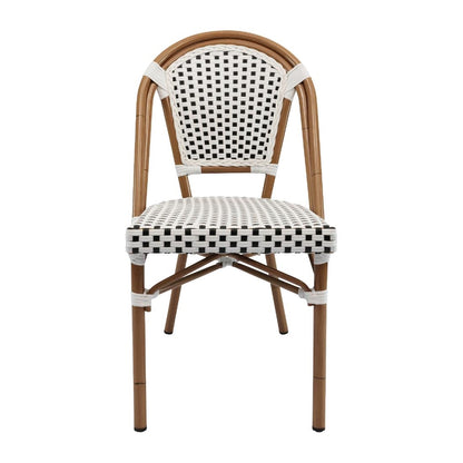 Furnlink Eiffel Chair - White/Black Standard (4 Pack) • PAS-DU011