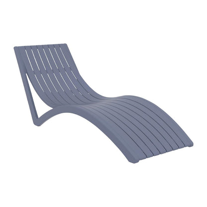 2 x Furnlink Slim Sunlounge - Anthracite • PAS-DU013