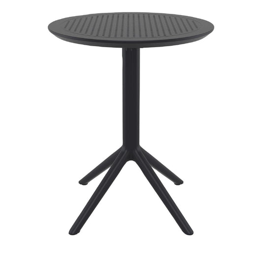 Siesta Sky Folding Table 60 Round Black • PAS-DU056
