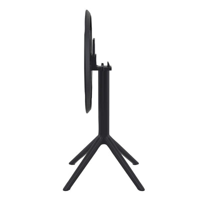 Siesta Sky Folding Table 60 Round Black • PAS-DU056