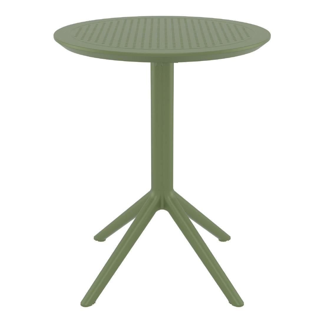 Siesta Sky Folding Table 60 Round Olive Green • PAS-DU057