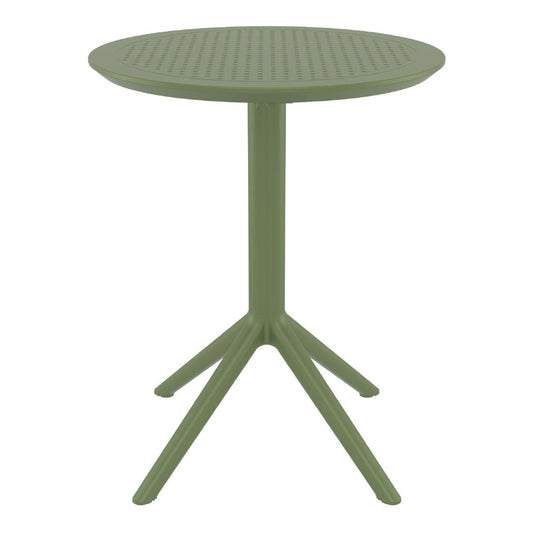 Siesta Sky Folding Table 60 Round Olive Green • PAS-DU057