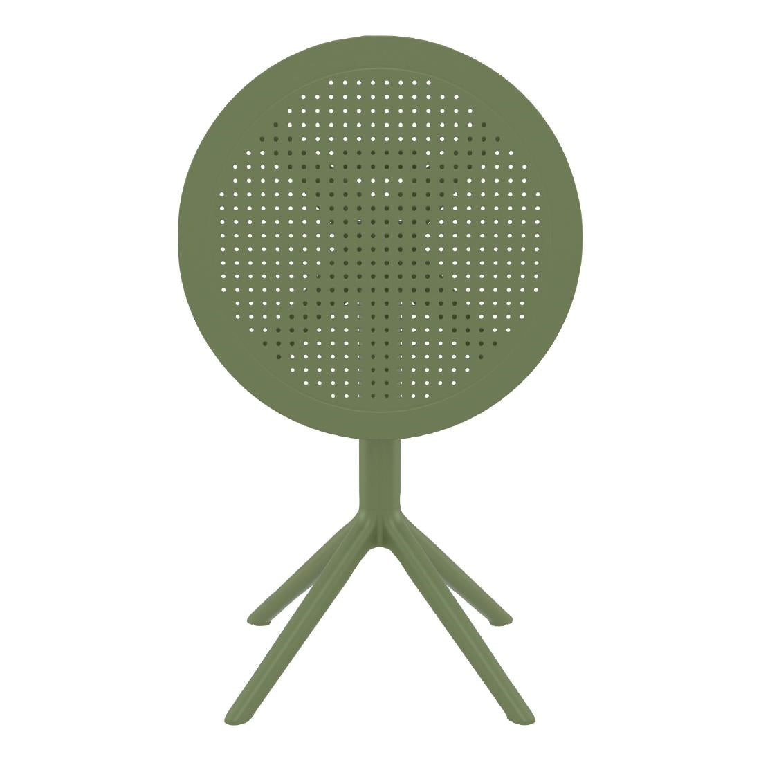 Siesta Sky Folding Table 60 Round Olive Green • PAS-DU057
