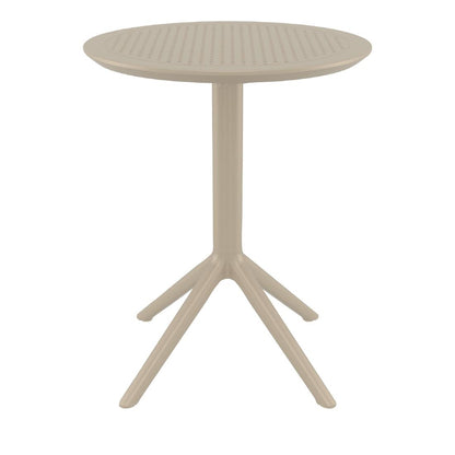 Siesta Sky Folding Table 60 Round Taupe • PAS-DU058