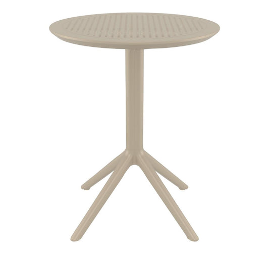 Siesta Sky Folding Table 60 Round Taupe • PAS-DU058