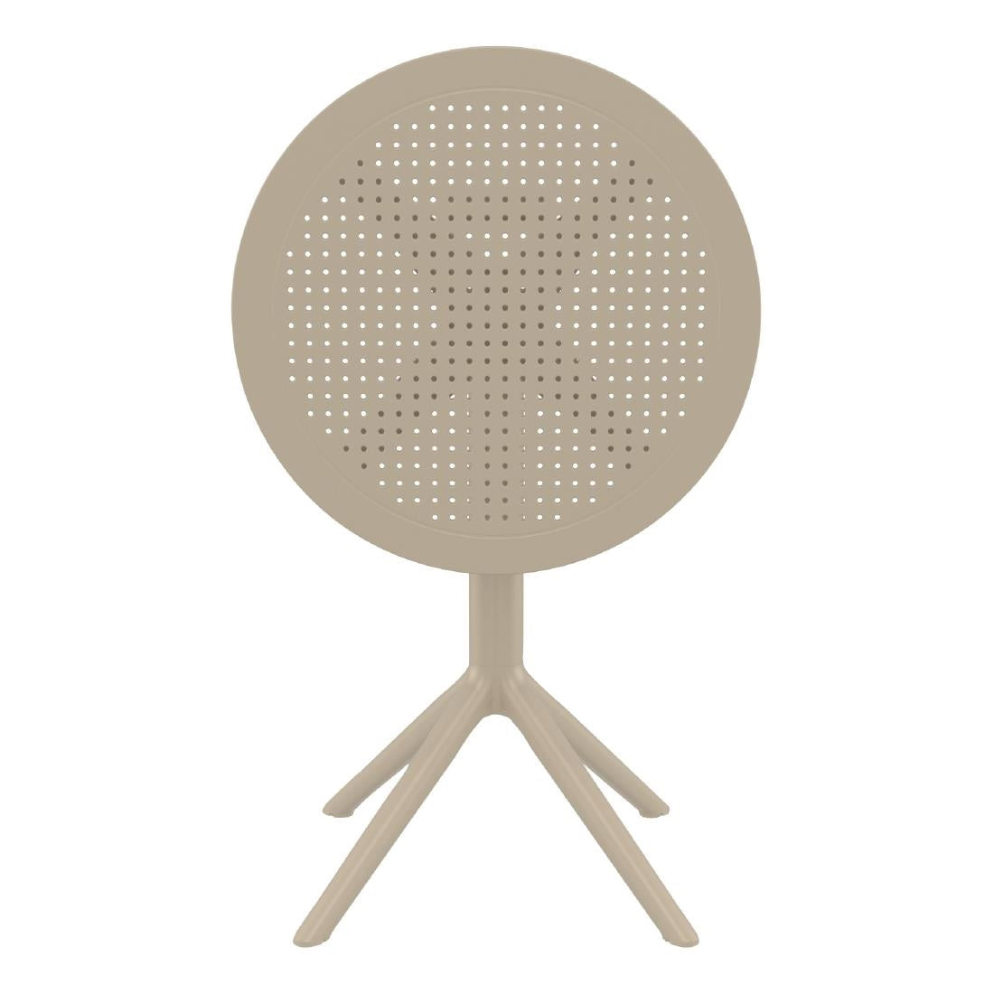 Siesta Sky Folding Table 60 Round Taupe • PAS-DU058