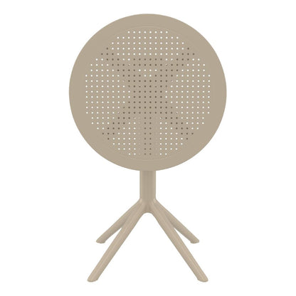 Siesta Sky Folding Table 60 Round Taupe • PAS-DU058