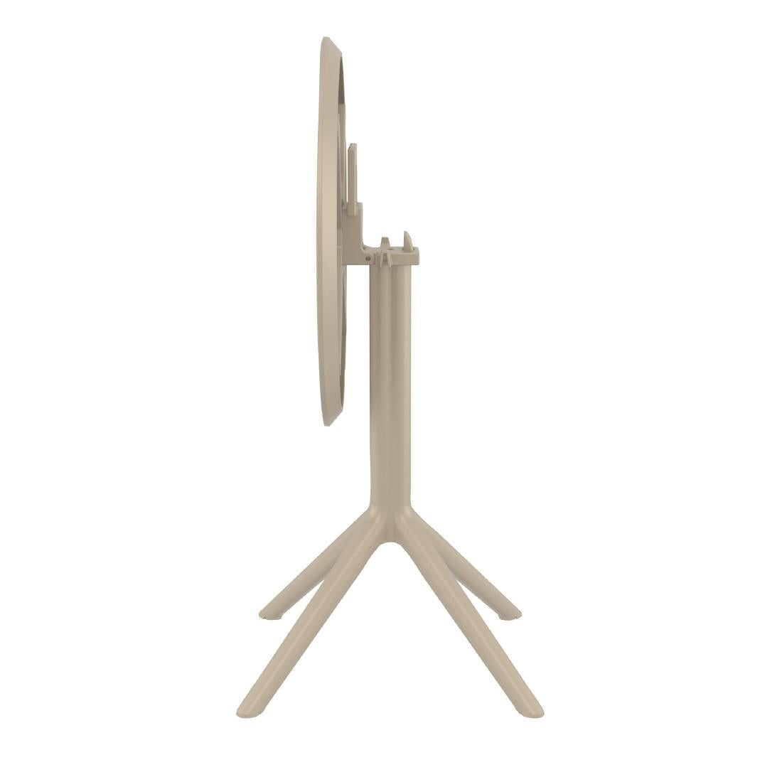 Siesta Sky Folding Table 60 Round Taupe • PAS-DU058