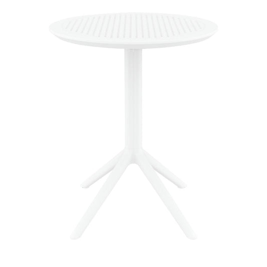 Siesta Sky Folding Table 60 Round White • PAS-DU059