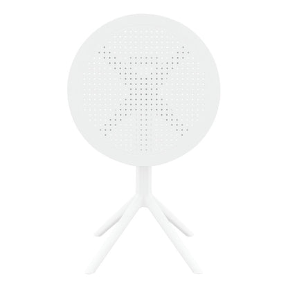 Siesta Sky Folding Table 60 Round White • PAS-DU059