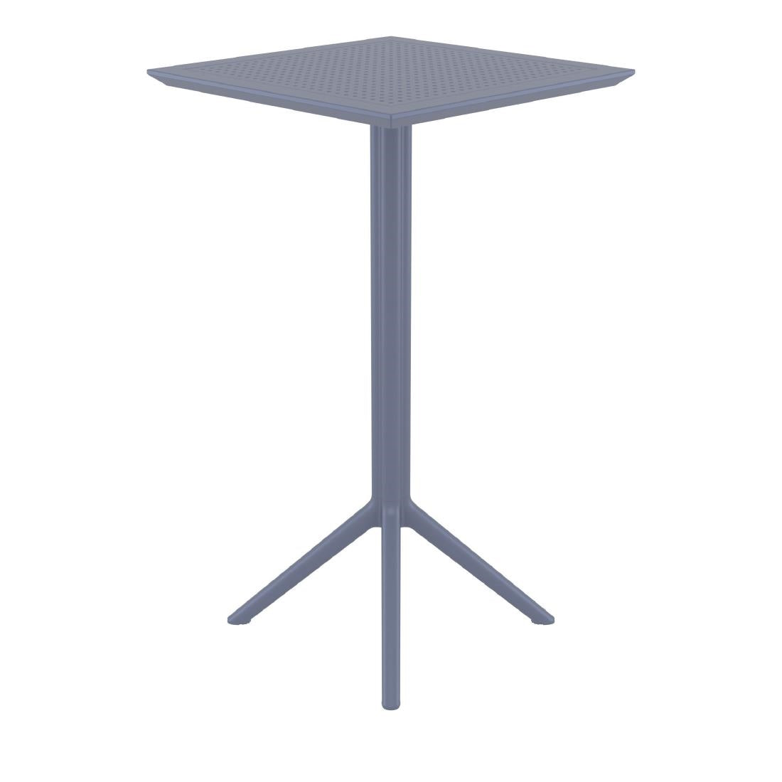 Siesta Sky Folding Bar Table 60 Square Anthracite • PAS-DU060