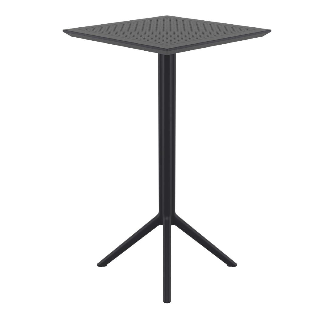 Siesta Sky Folding BAR Table 60 Square Black • PAS-DU061