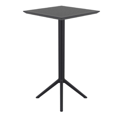 Siesta Sky Folding BAR Table 60 Square Black • PAS-DU061