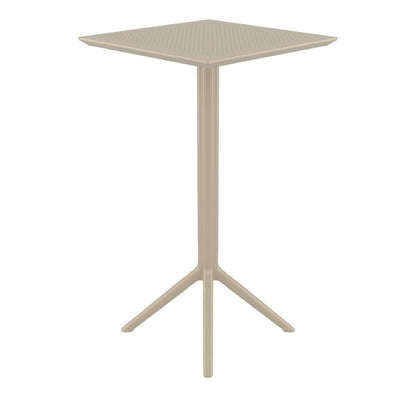 Furnlink Siesta Sky Folding BAR Table 60 Square - Taupe • PAS-DU063