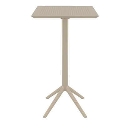 Furnlink Siesta Sky Folding BAR Table 60 Square - Taupe • PAS-DU063