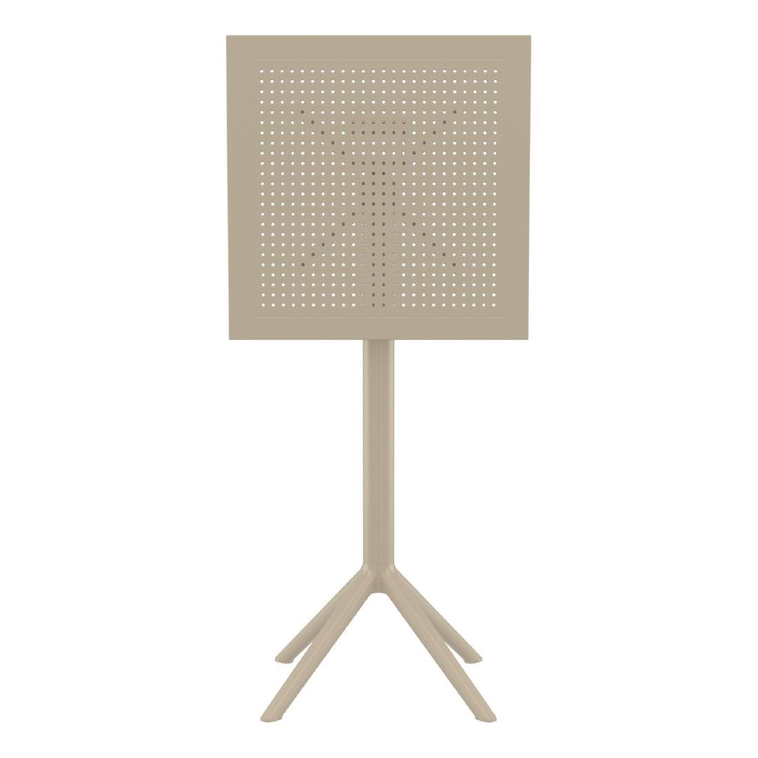 Siesta Sky Folding BAR Table 60 Square Taupe • PAS-DU063