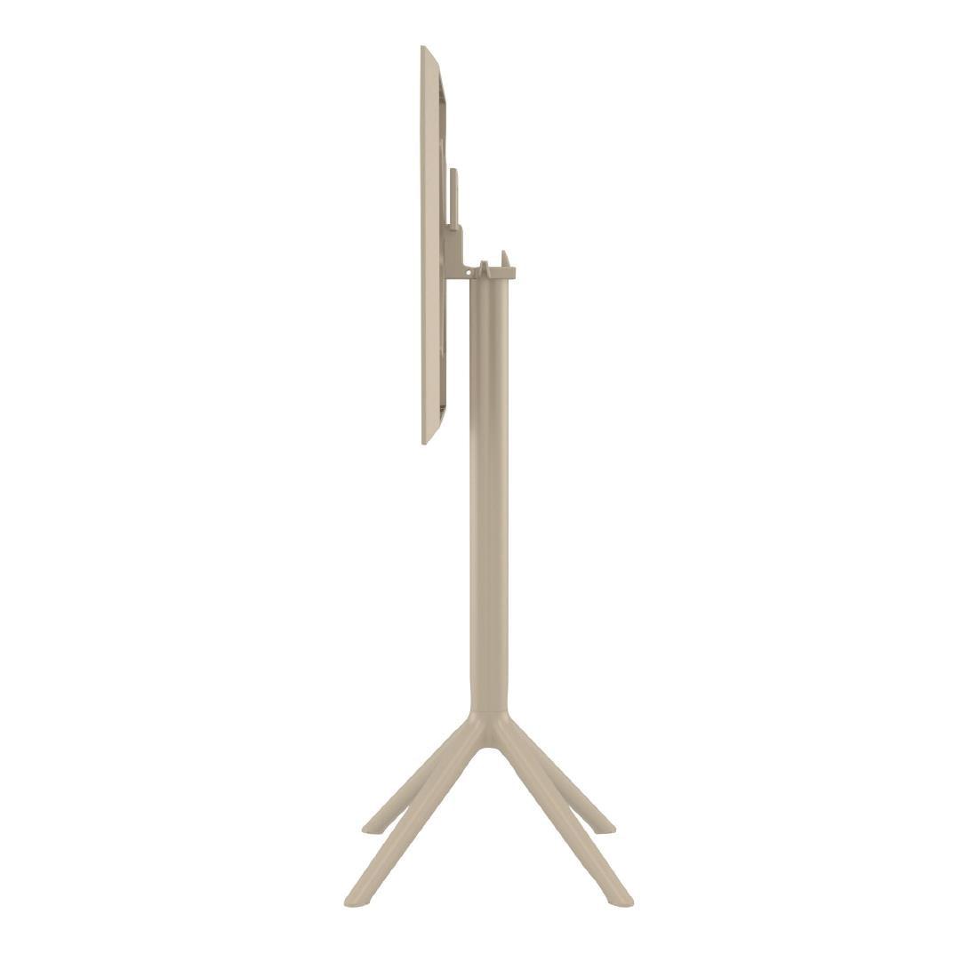 Siesta Sky Folding BAR Table 60 Square Taupe • PAS-DU063