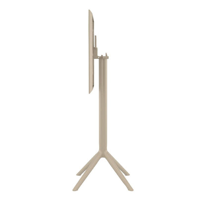 Siesta Sky Folding BAR Table 60 Square Taupe • PAS-DU063