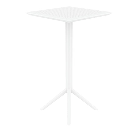 Siesta Sky Folding BAR Table 60 Square White • PAS-DU064