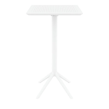 Siesta Sky Folding BAR Table 60 Square White • PAS-DU064