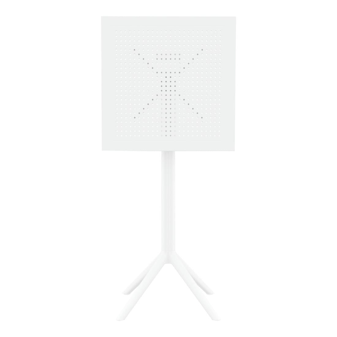 Siesta Sky Folding BAR Table 60 Square White • PAS-DU064