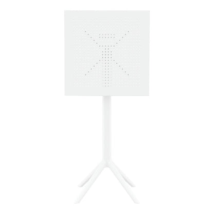 Siesta Sky Folding BAR Table 60 Square White • PAS-DU064