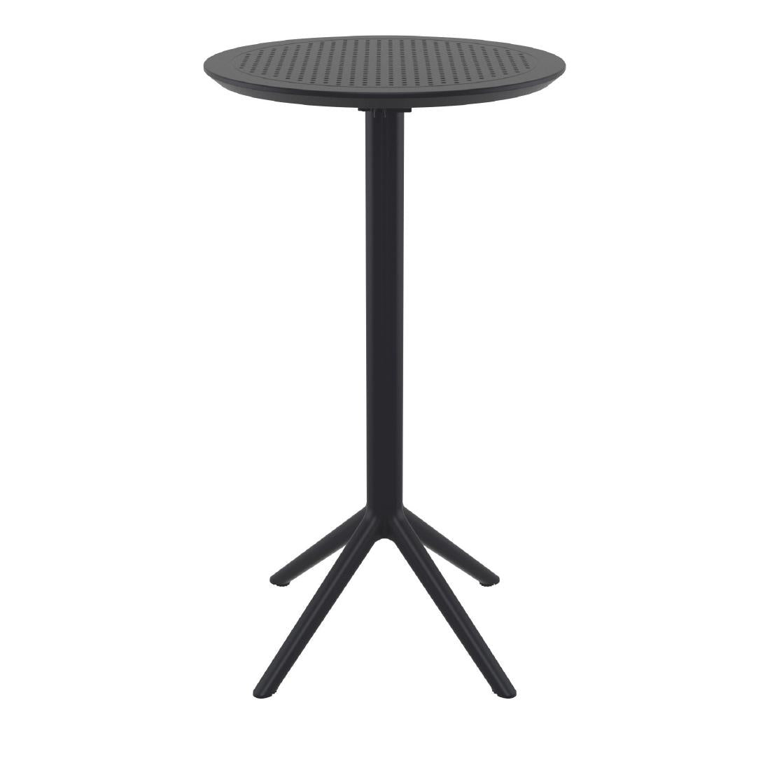 Siesta Sky Folding BAR Table 60 Round Black • PAS-DU066