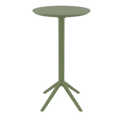 Siesta Sky Folding BAR Table 60 Round Olive Green • PAS-DU067