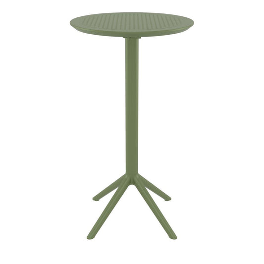 Siesta Sky Folding BAR Table 60 Round Olive Green • PAS-DU067