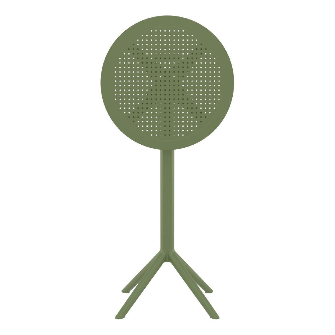 Siesta Sky Folding BAR Table 60 Round Olive Green • PAS-DU067