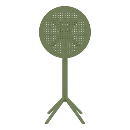 Siesta Sky Folding BAR Table 60 Round Olive Green • PAS-DU067